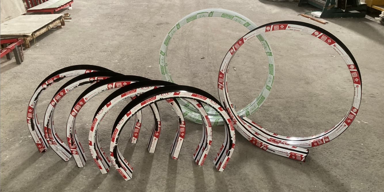 อลูมิเนียมดัดโค้งวงกลม ครึ่งวงกลม