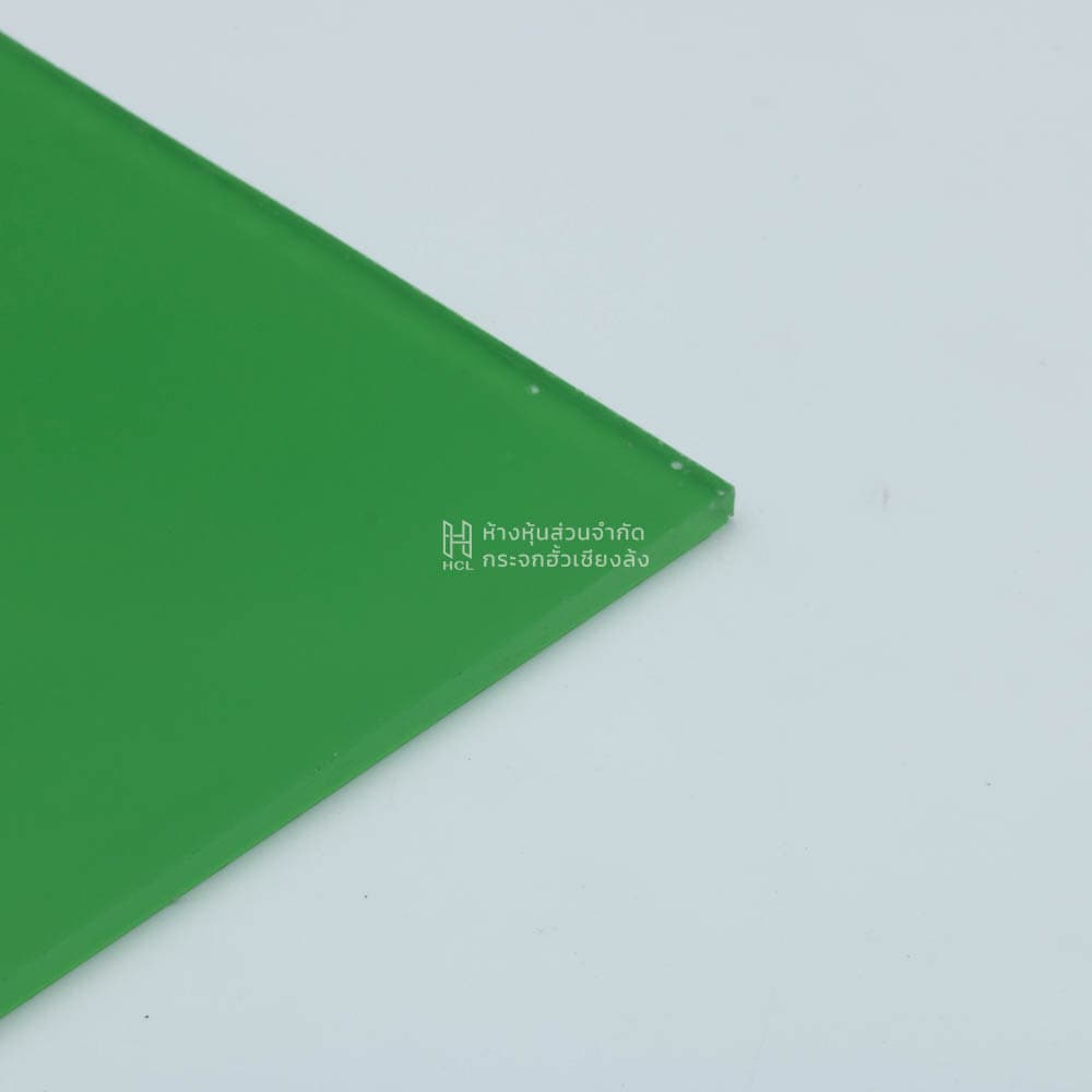 Image of green color coated glass