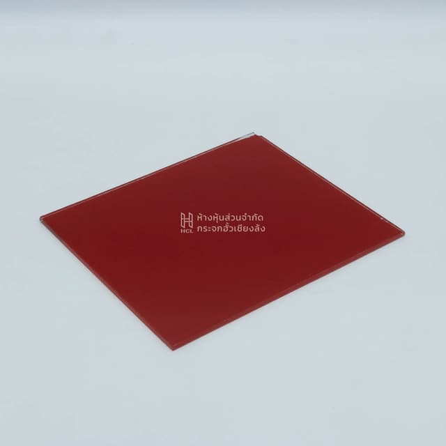 a sheet of red color coated glass