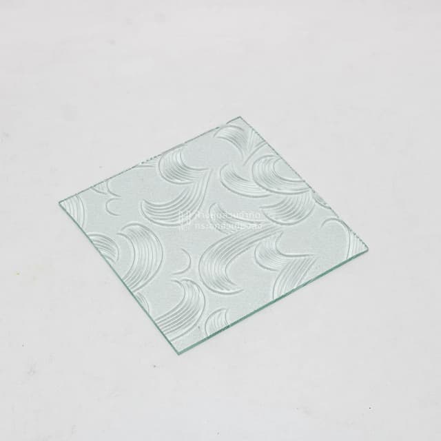 corner of clear millionaire pattern glass