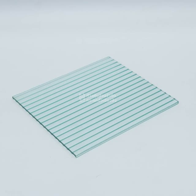 a sheet of clear moru patterned glass