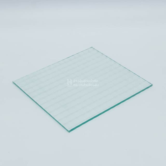 a sheet of square patterned glass