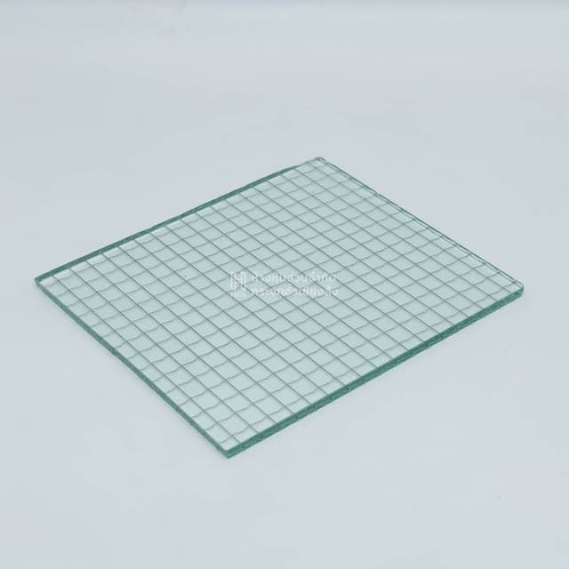 sheet of clear wired glass