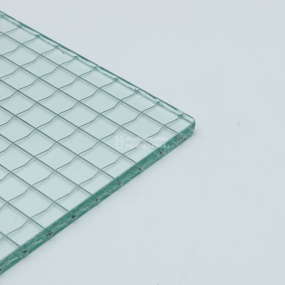 Image of clear wire reinforced glass