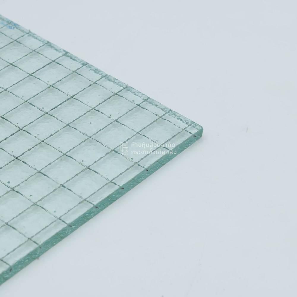 Image of translucent wire reinforced glass